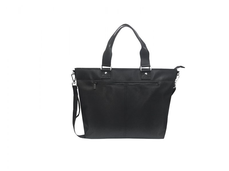 Luxury Tote Bag for Men in Black Front