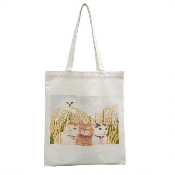 Canvas Tote - 2202-Cat Field