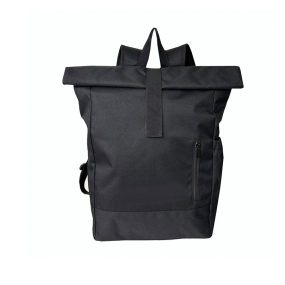 Rex Rolltop Backpack - 23016- Black Front