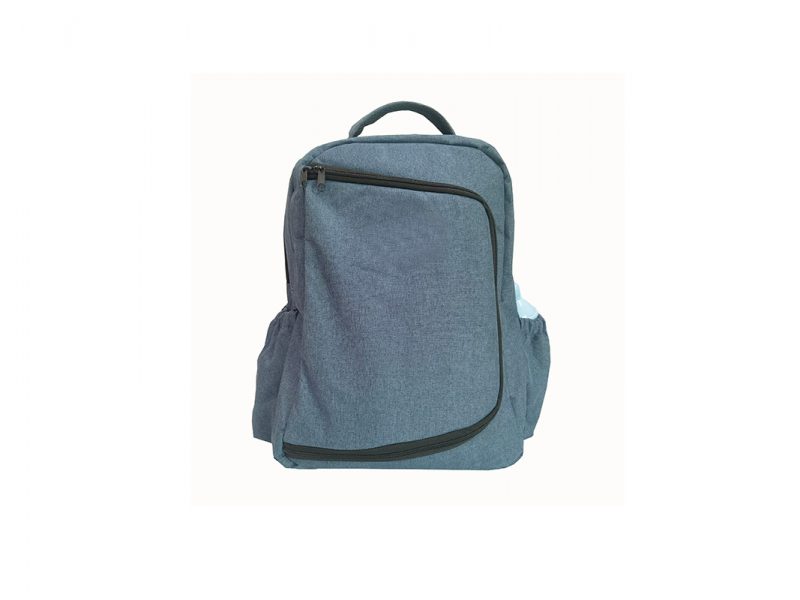 Carryall diaper backpack - 23005 - Grey Blue Front