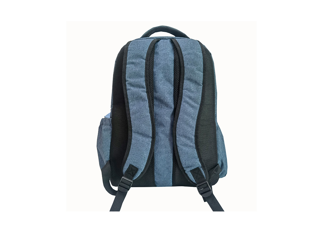 Carryall diaper backpack - 23005 - Grey Blue Back