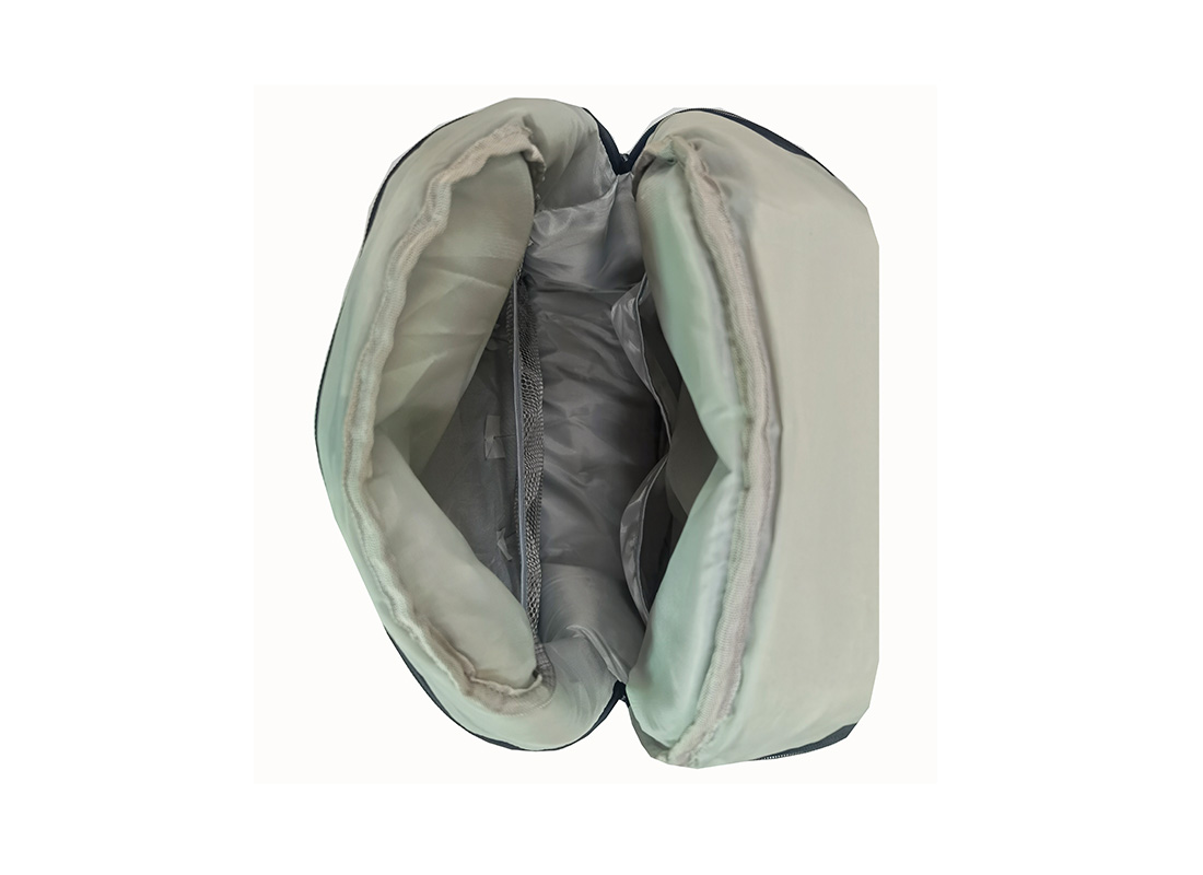 Carryall diaper backpack - 23005 - Grey Blue Open 2