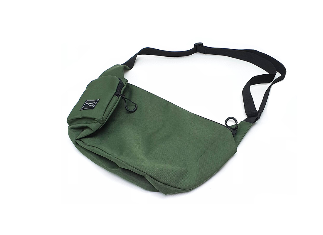 Crossbody shoulder bag 21010 military green back