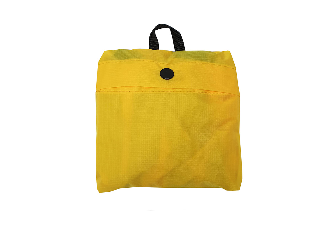 Foldable Shopping Bag - 21009 - yellow Folded