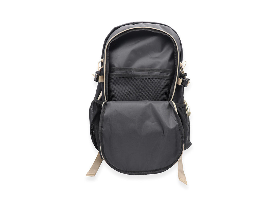 Hiking Backpack - 22013 - Black Front Pocket inside