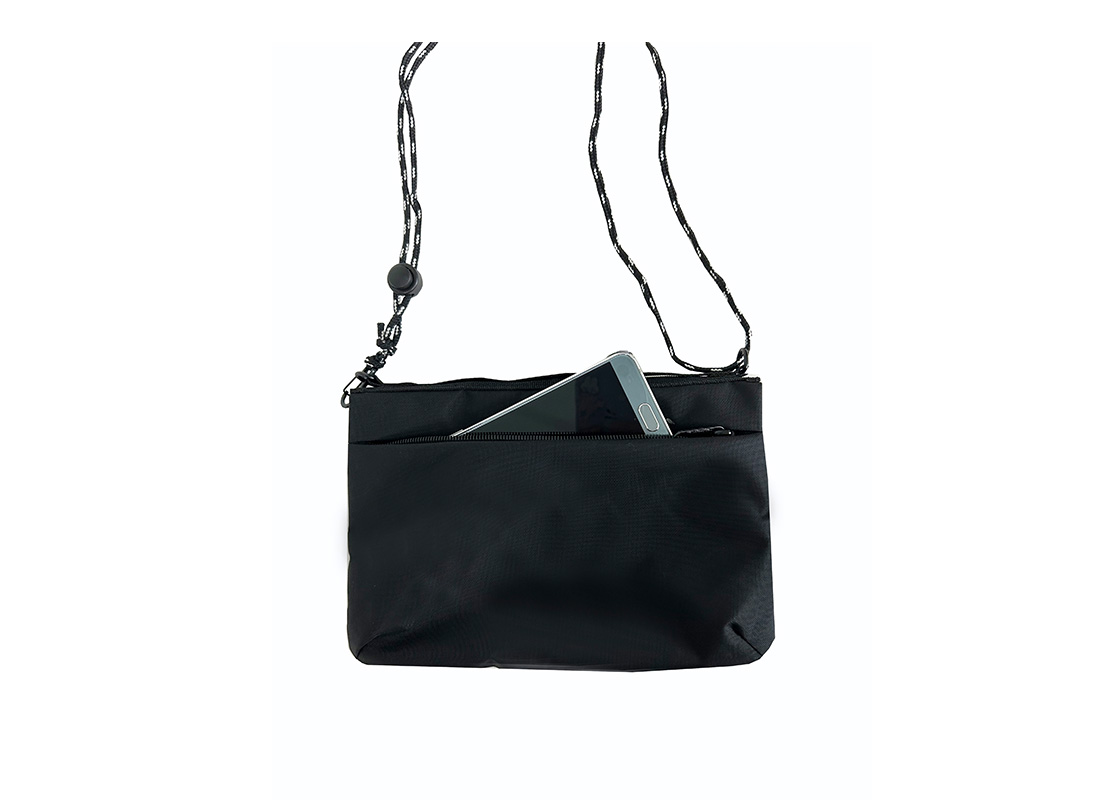 Nylon Crossbody bag - 23023 - Front with phone