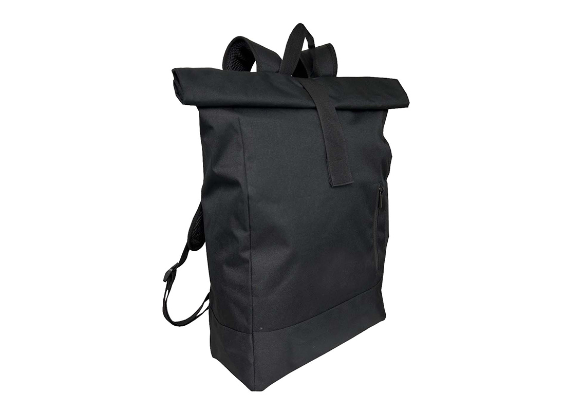 Rex Rolltop Backpack - 23016 - Black L Side