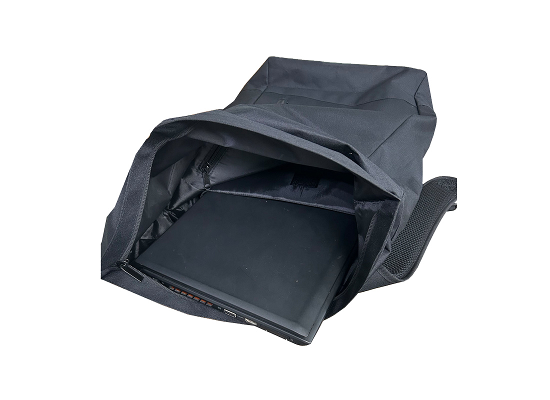 Rex Rolltop Backapck - 23016- Black Laptop Pocket