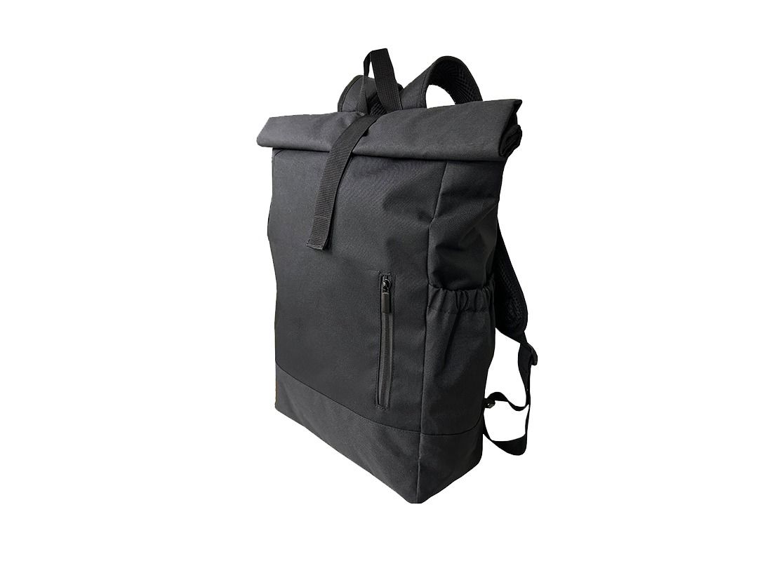 Rex Rolltop Backpack - 23016 - Black R Side