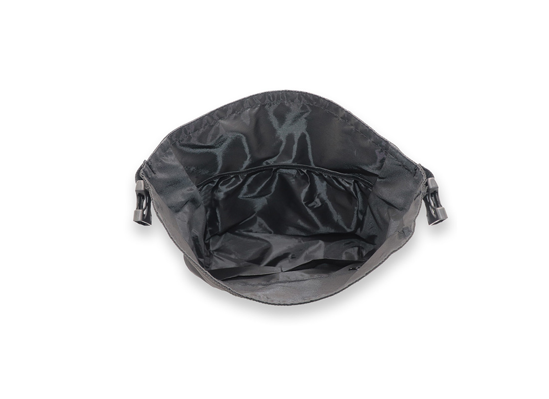 Rolltop Shoulder Bag - 22012 - Open-Black