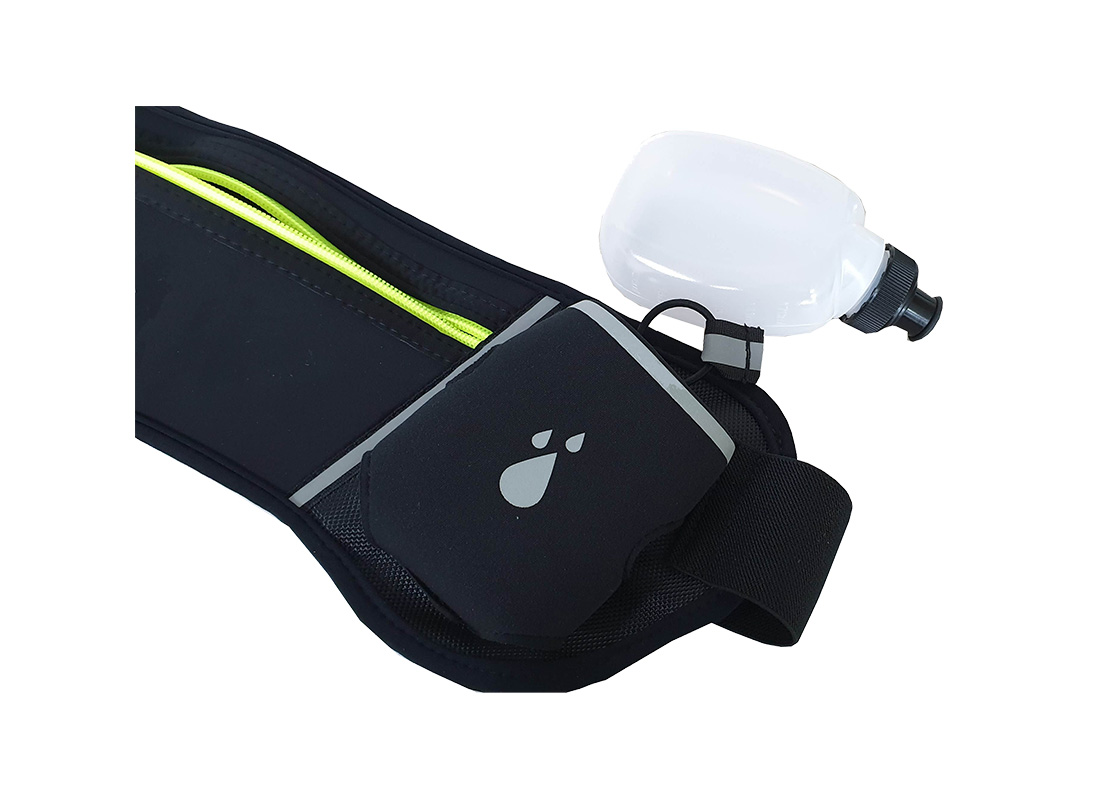 running waist bag - 21023- black water bottle