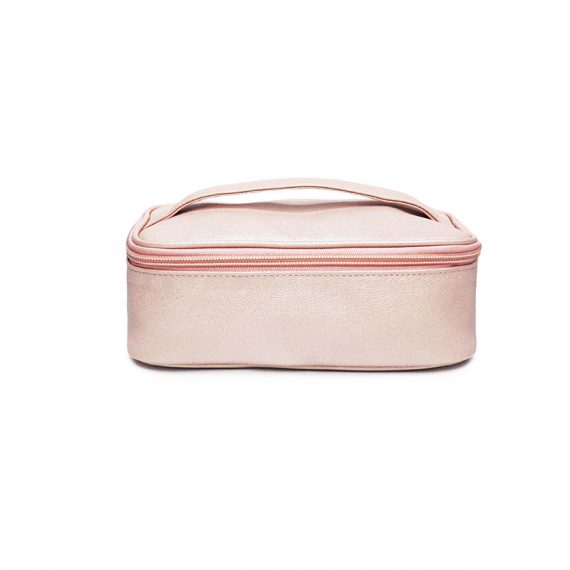 sparkly cosmetic bag - 20009 - pink front
