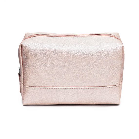 sparkly cosmetic bag - 20010 - pink front