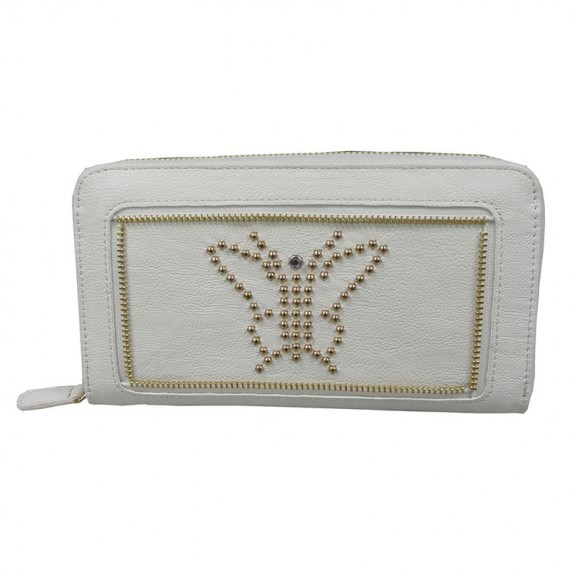 Long White Wallet