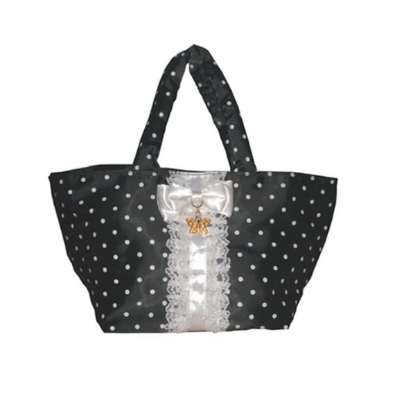 Suit Style Small Size Tote with white dot printing