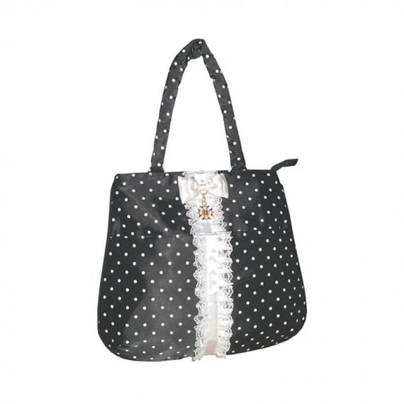 mini handbag tote bag with dot printing