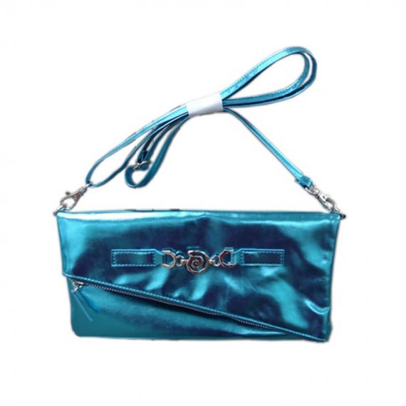 Shiny Pouch with Detachable Shoulder Strap