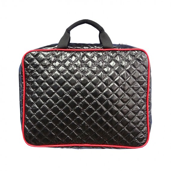 Black Quilted Laptop Bag for 15" Laptop