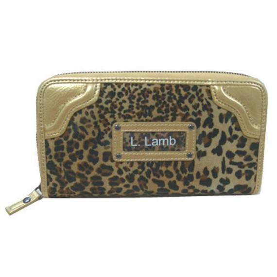 Leopard Velvet Long Wallet