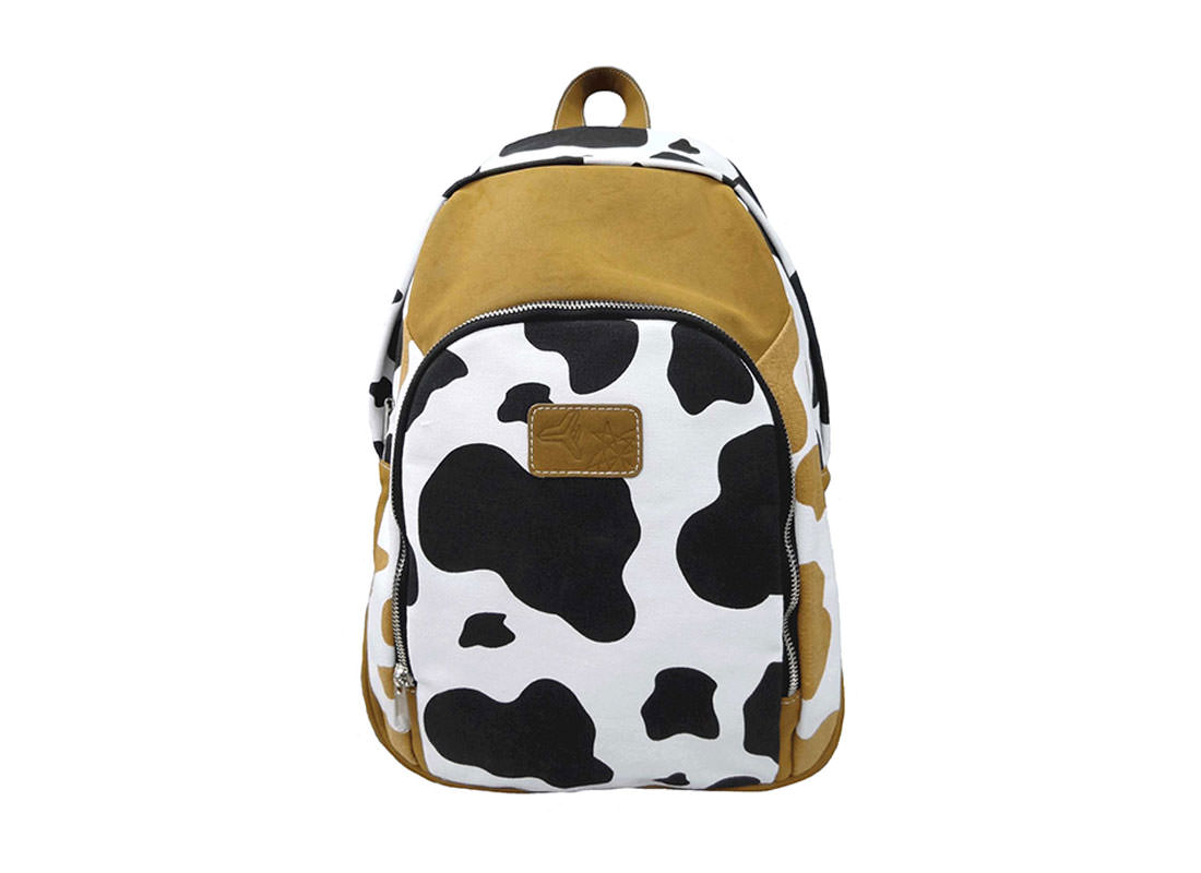 Cow Print Backpack