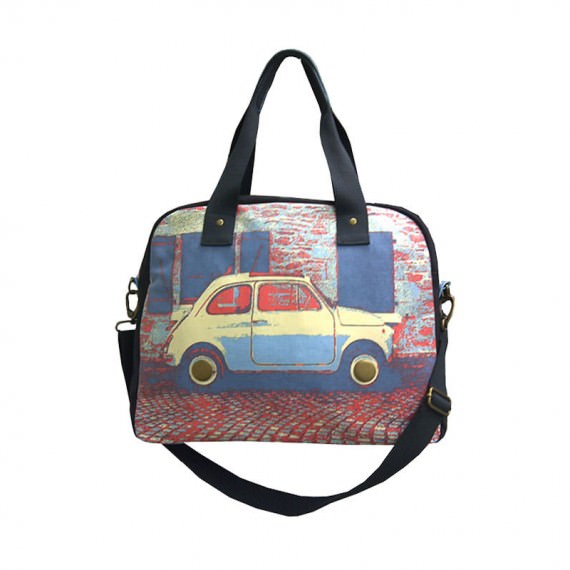 Canvas Bowling bag with Car Printing