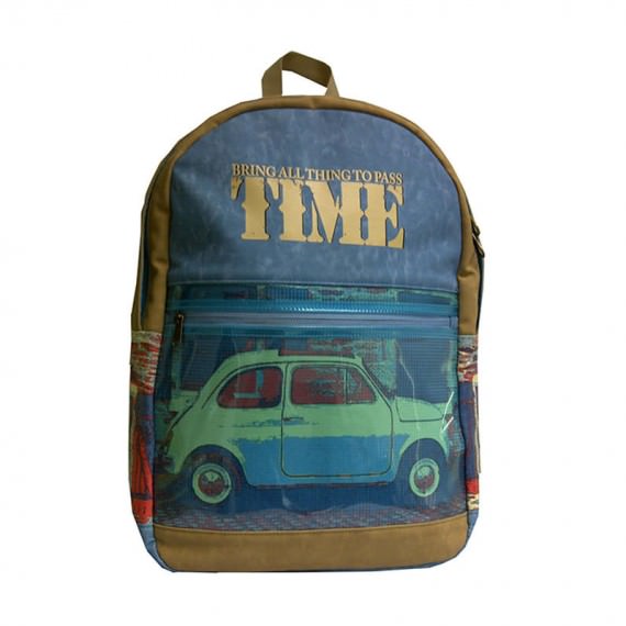 Vintage Car Print Backpack