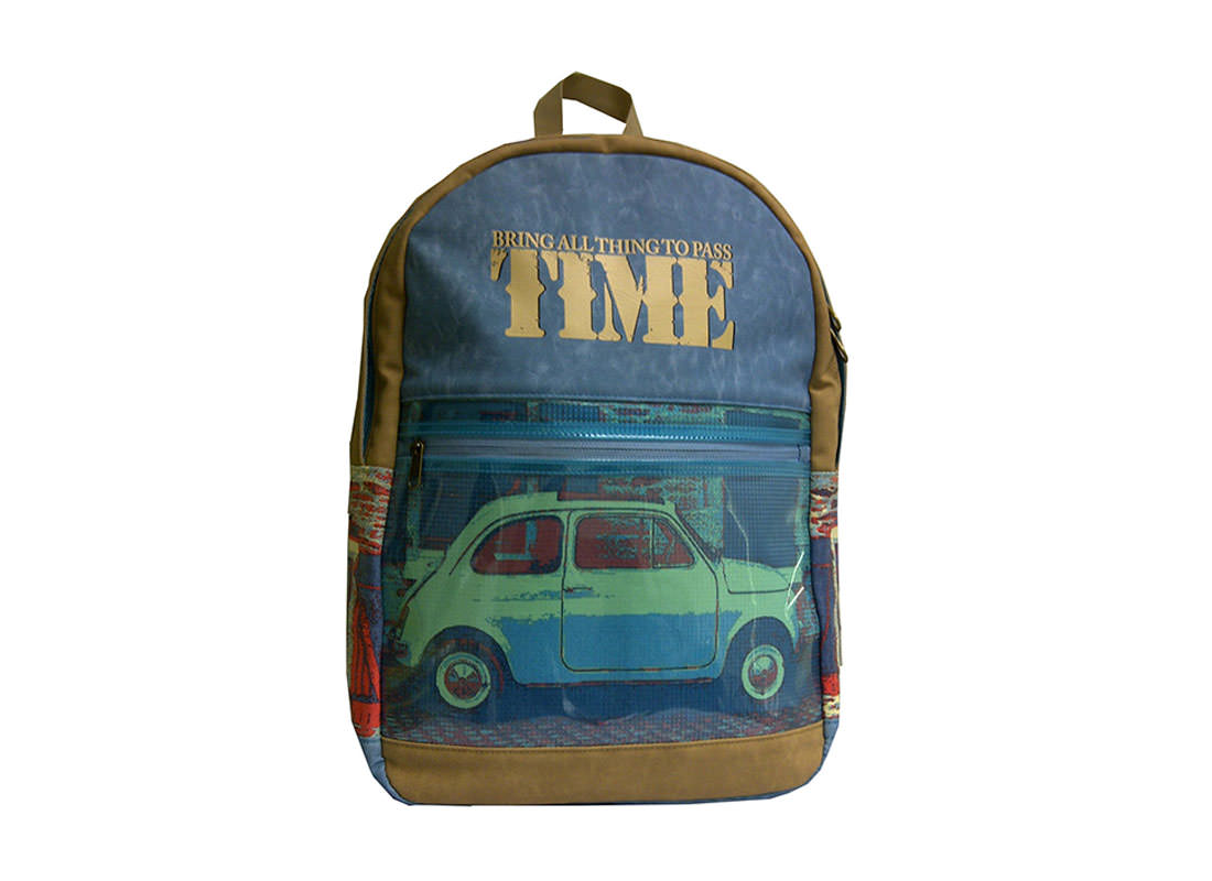 Vintage Car Print Backpack