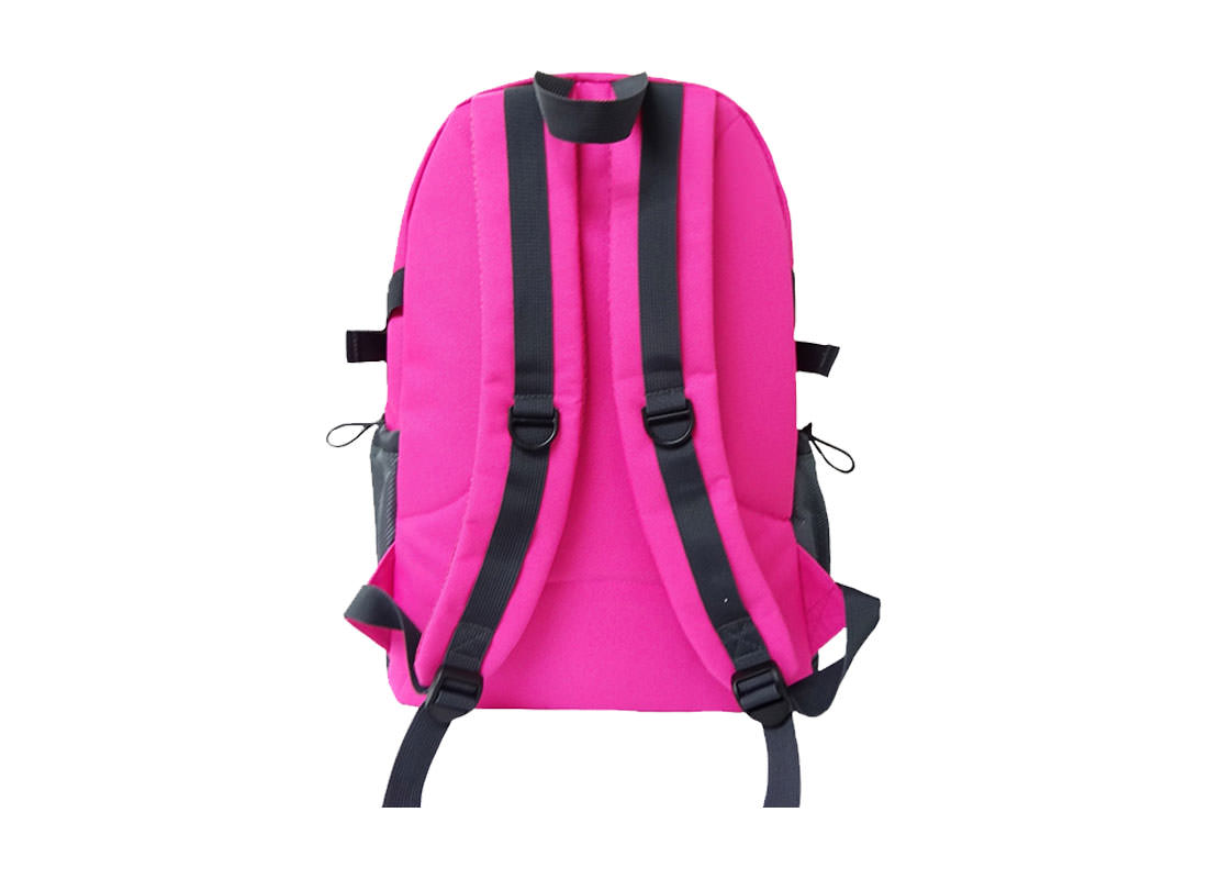 women sporty backpack in Pink back