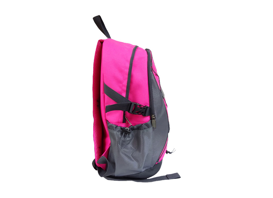 women sporty backpack in Pink side