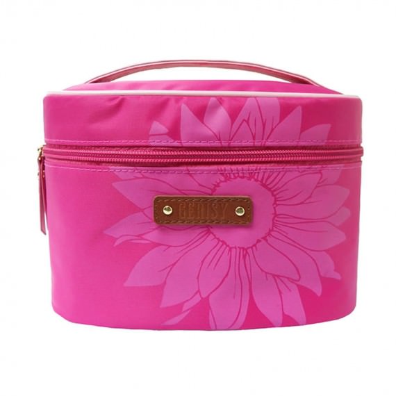 Daisy Flower Makeup Bag in Pink