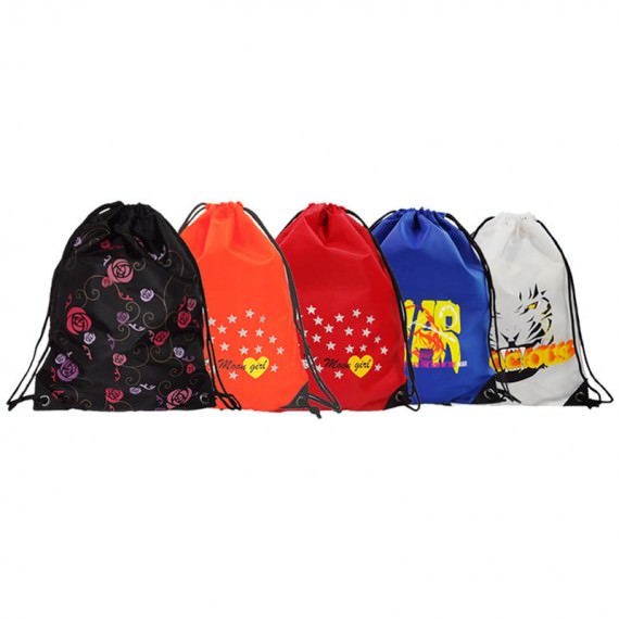 drawstring sport bag 5 pcs