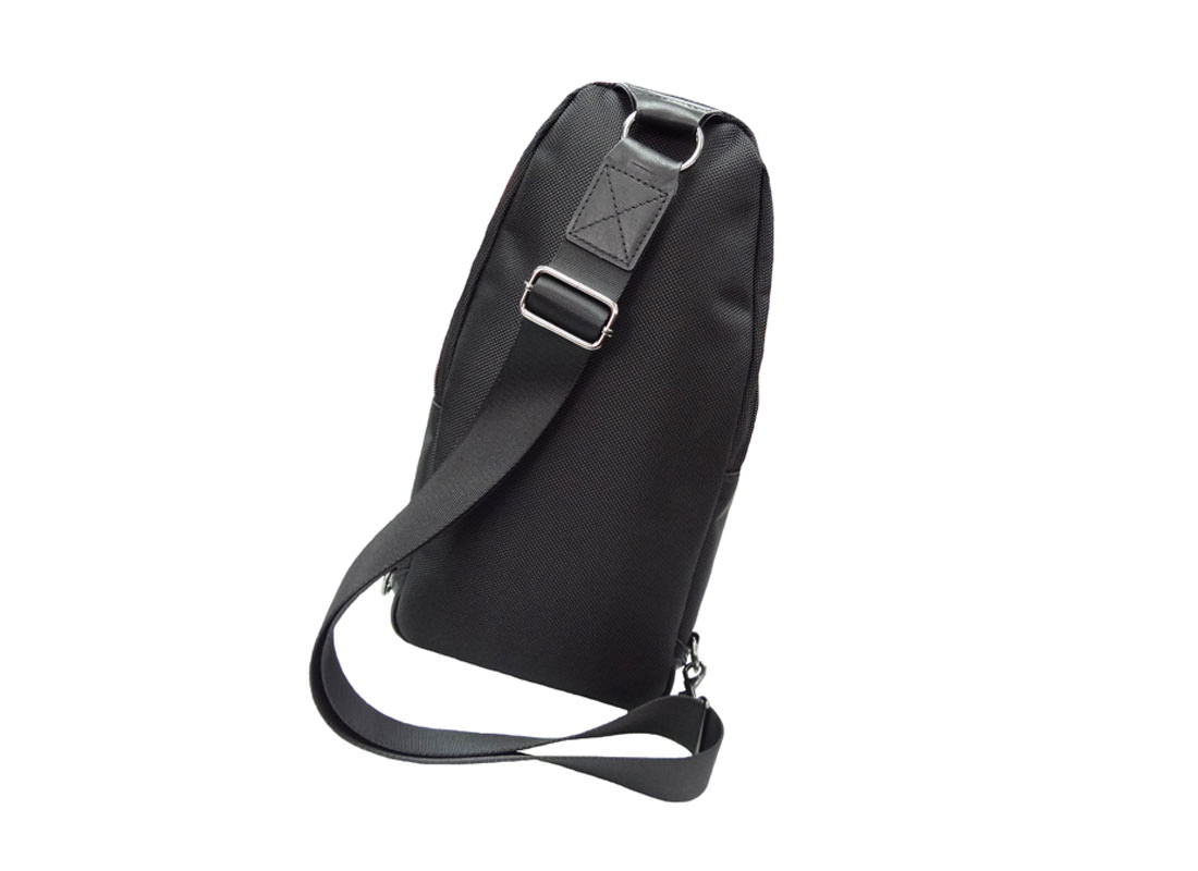 Black Sling Bag for men side back