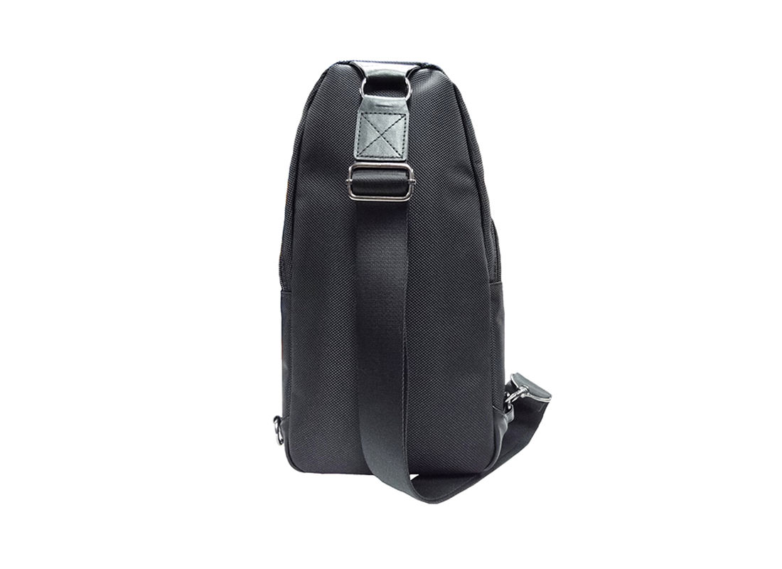 Black Sling bag for men back