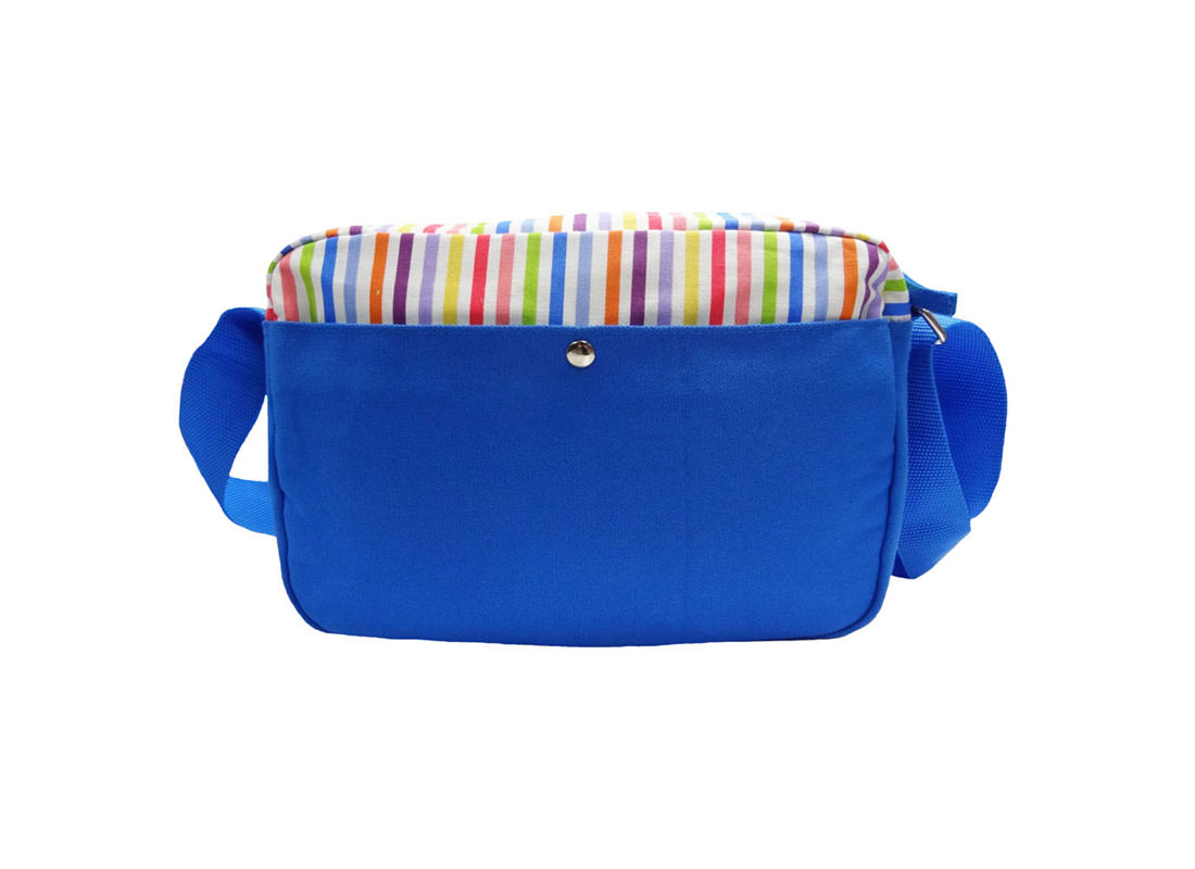 colorful stripe shoulder bag back