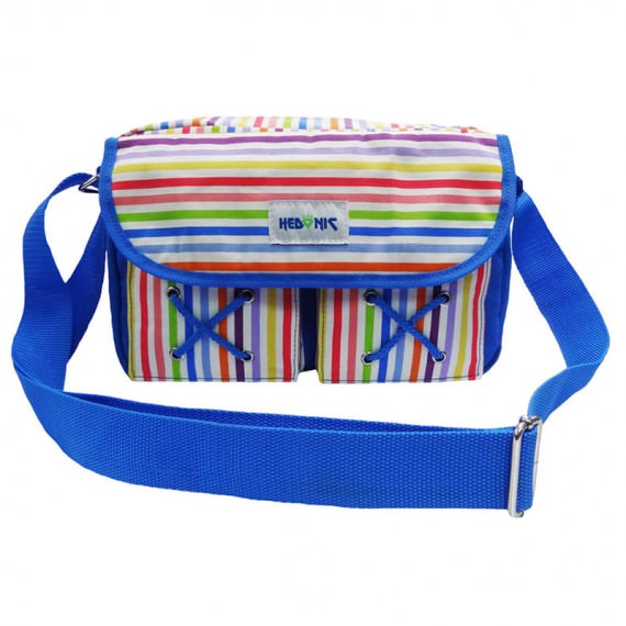 colorful stripes shoulder bag