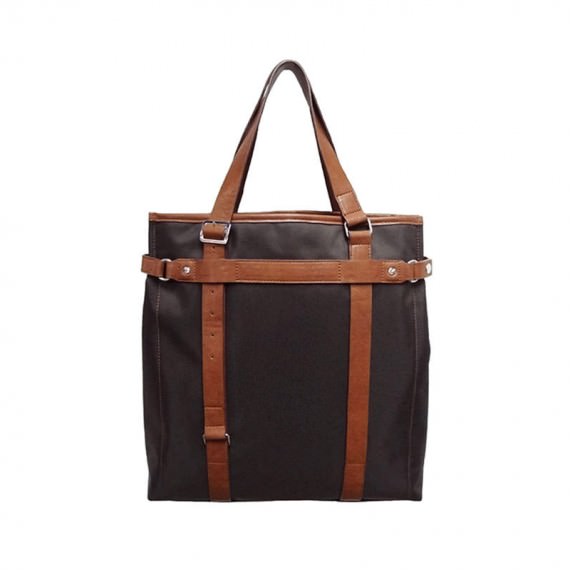 Black Nylon Tote for Men