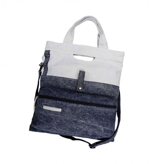 Washed Denim Tote Bag for Men