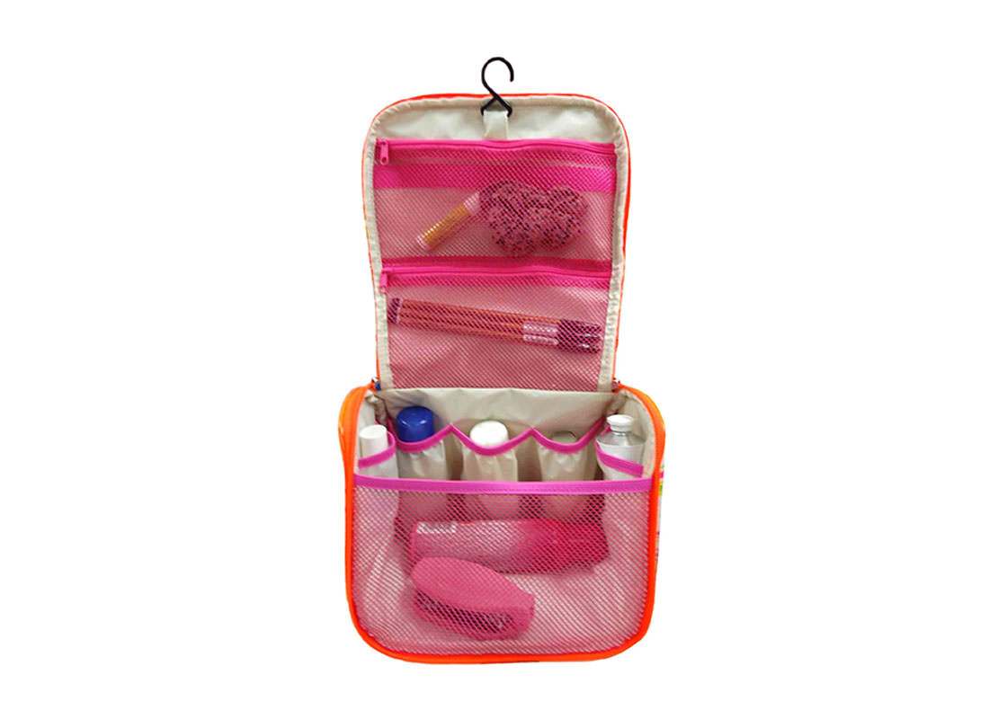 Organize Beauty Bag with Hanging Hook Open