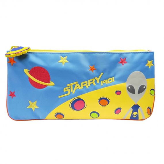 Large Pencil Case with Alien Printing