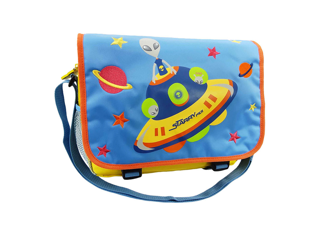 Alien Messenger Bag with Flap for Children