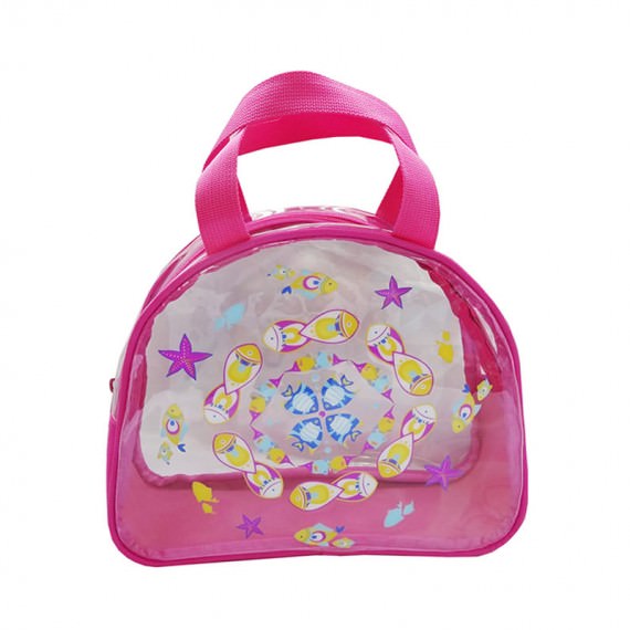 Transparent Bag with Fish Print for Children