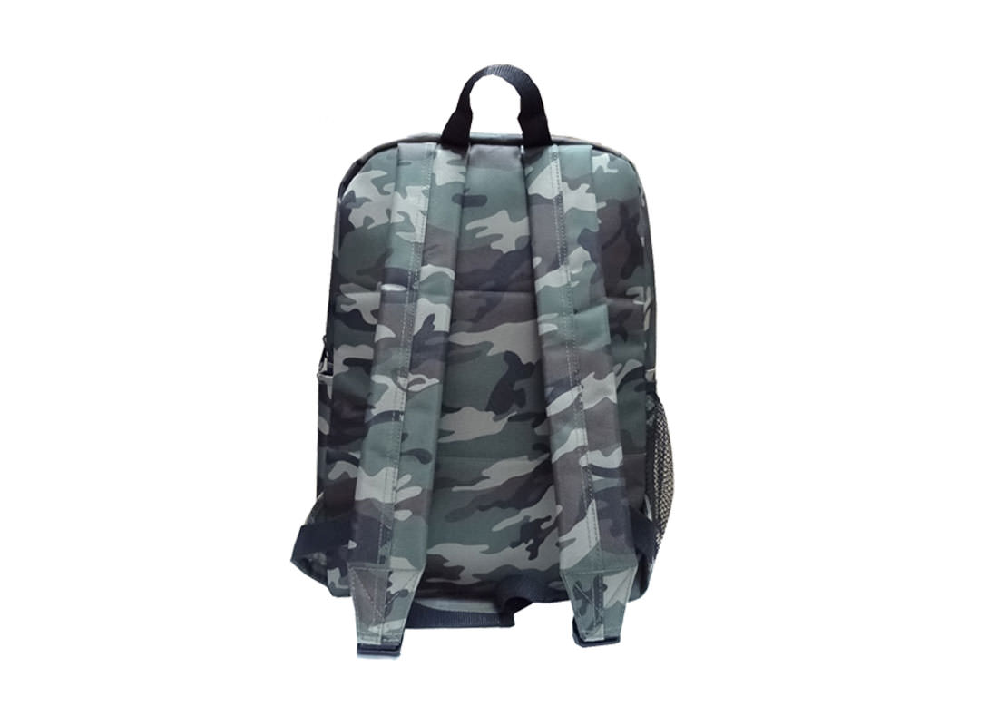 camouflage pattern backpack back