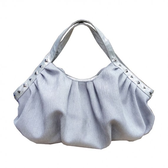 Women Handbag in Silver Color