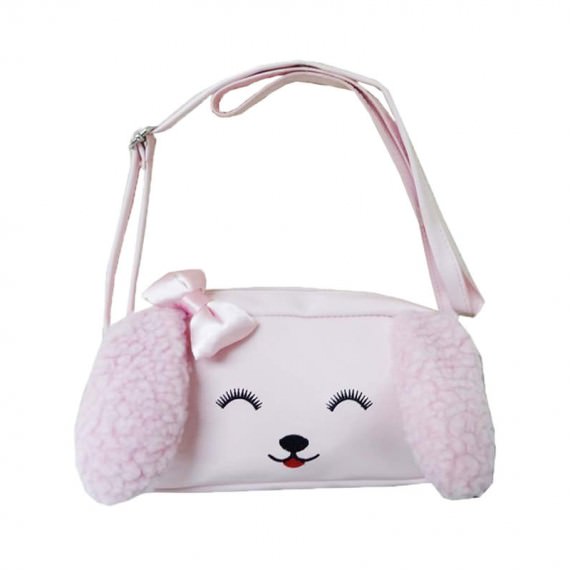 Dog Shaped Children Shoulder bag in Pink