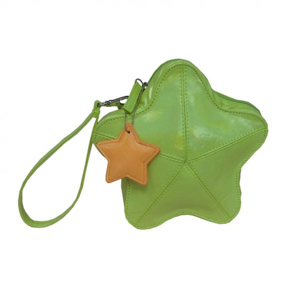 Star Shaped Pouch for Children Green