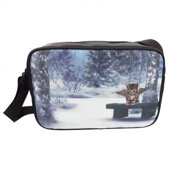 Sublimation Shoulder Bag with Cat printing