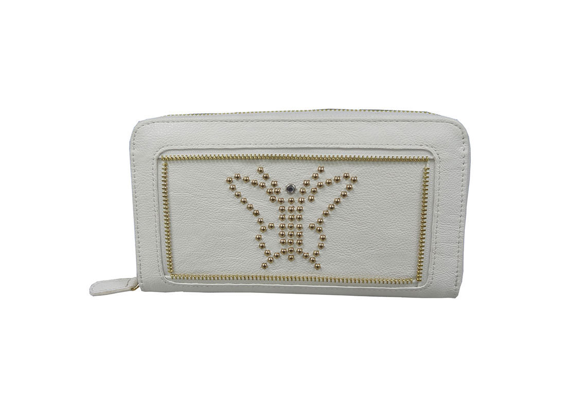 Long White Wallet