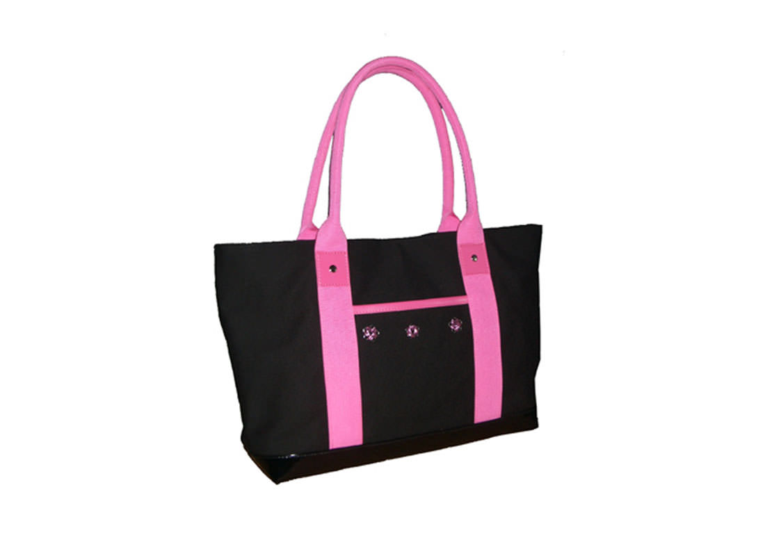 Black Canvas Tote Bag