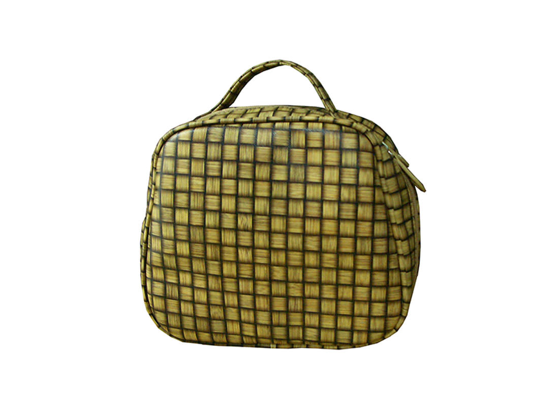 checkered Pattern cosmetic bag