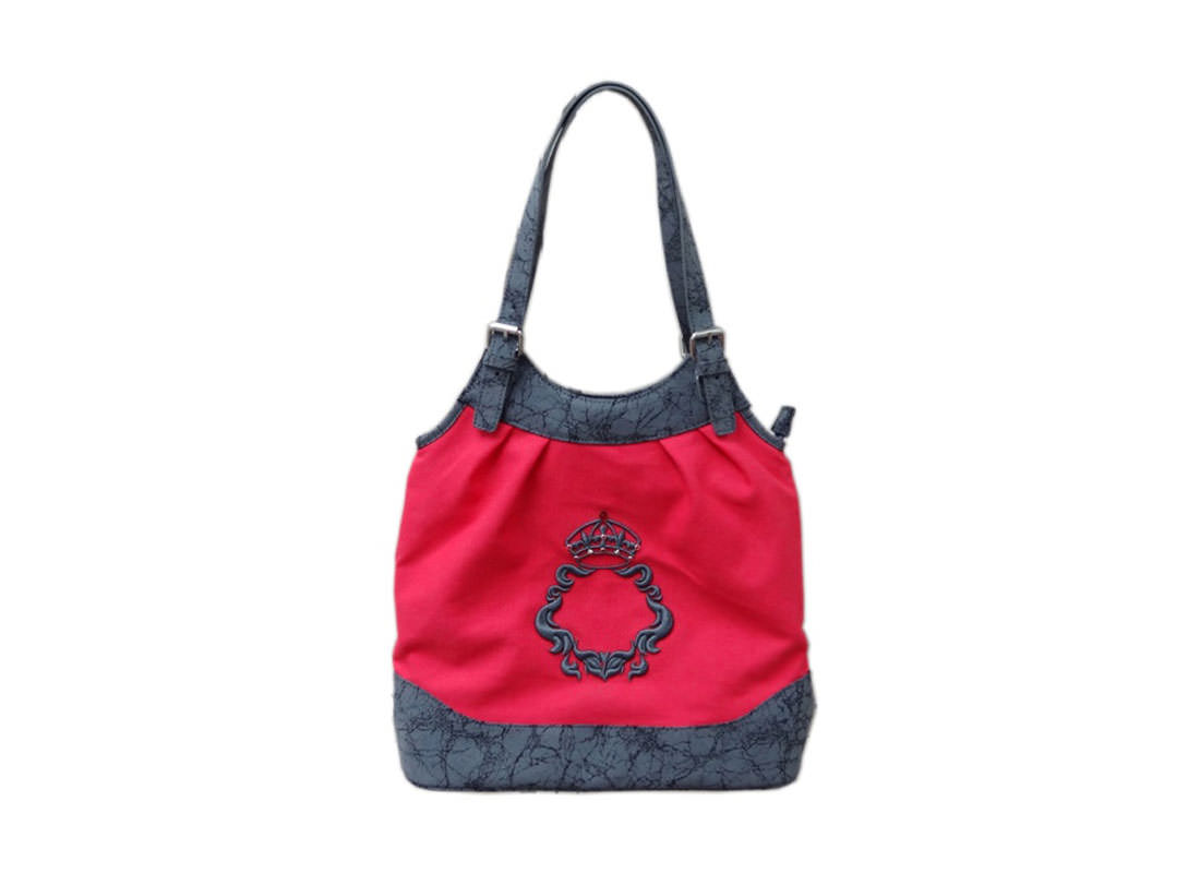 Women Canvas Handbag in Red